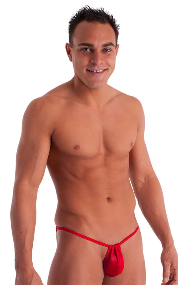 M69 - Mens Adjustable to Micro Pouch Tanning Bikini - Metallics - Image 3