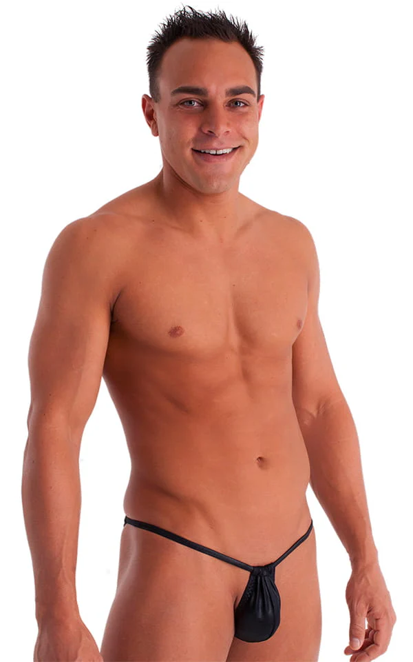 M69 - Mens Adjustable to Micro Pouch Tanning Bikini - Metallics - Image 5