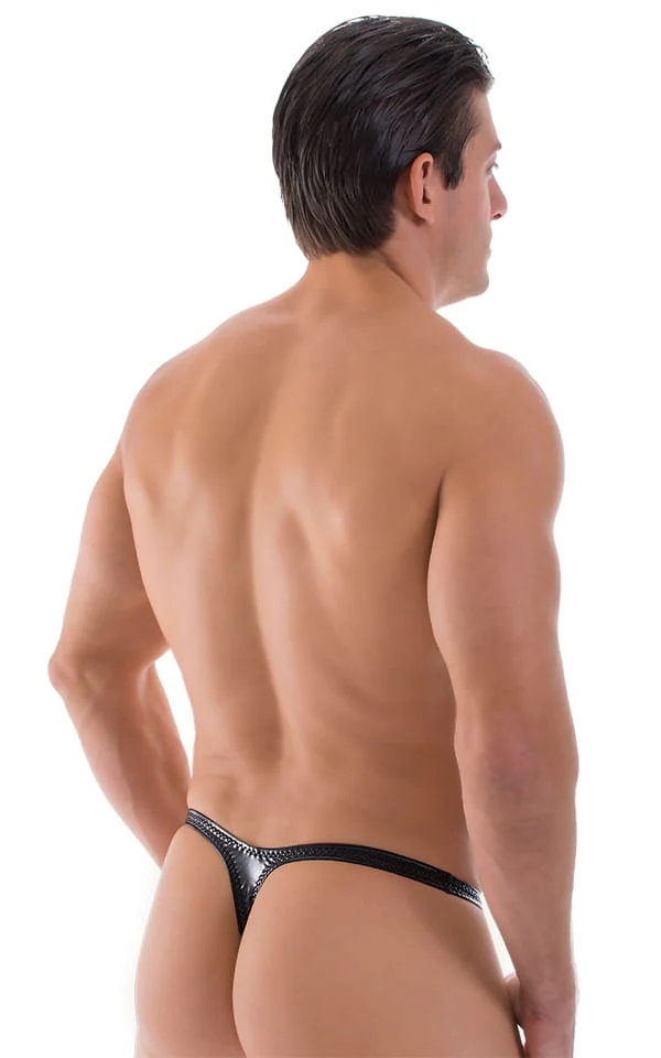 M44 - Mens Bravura Pouch Thong - Metallics - Image 12