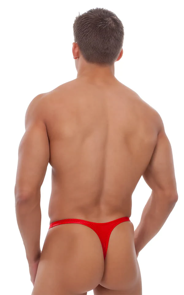 M44 - Mens Bravura Pouch Thong - Metallics - Image 9