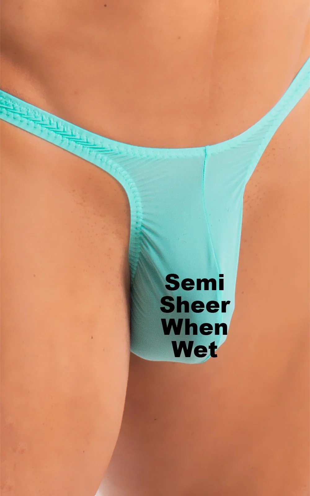 M44 - Mens Bravura Pouch Thong - Solid Sheer Semi Sheer - Image 41