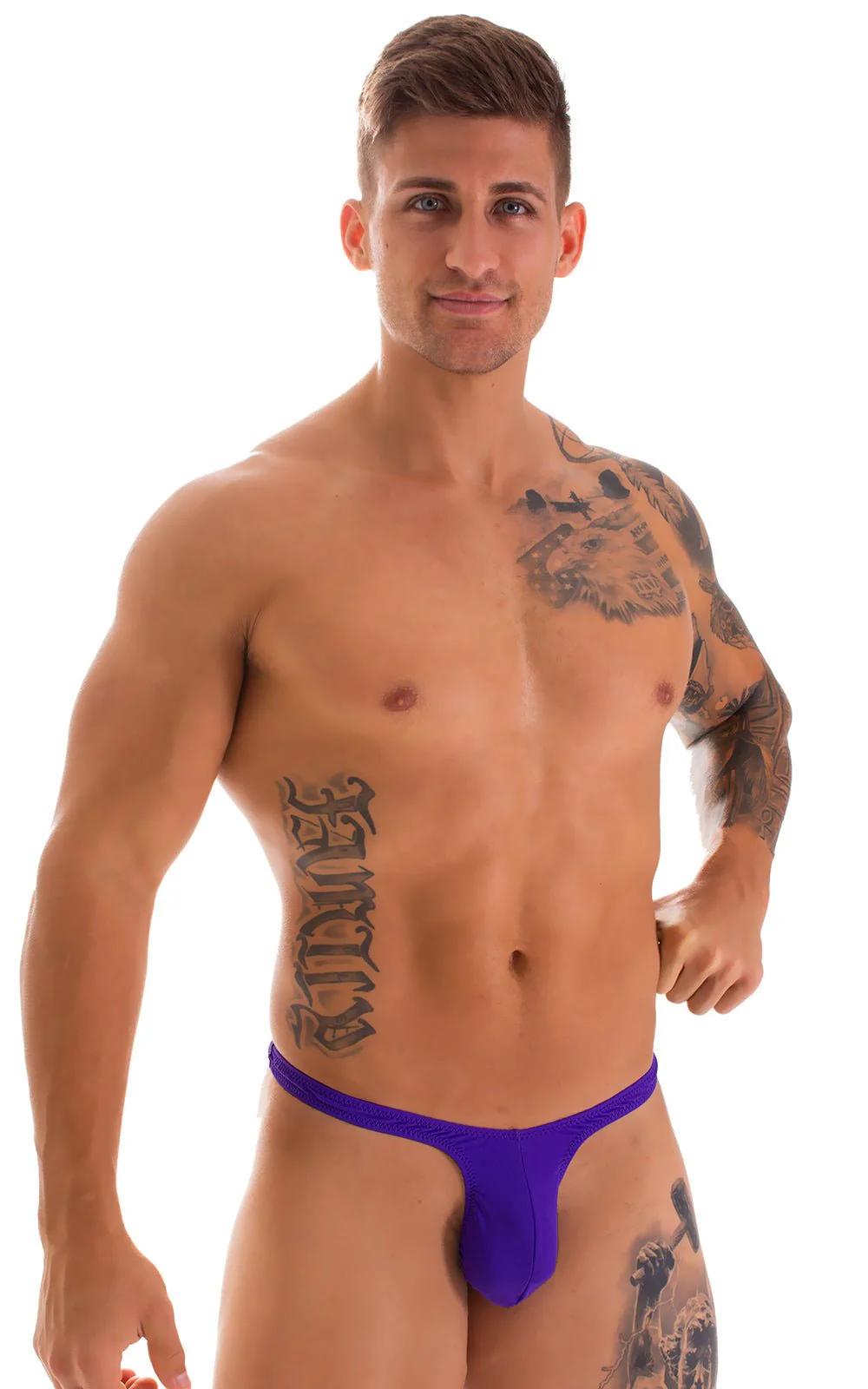 M44 - Mens Bravura Pouch Thong - Solids - Image 34
