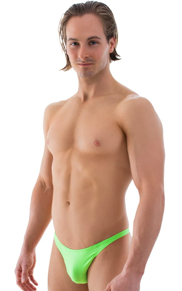 M54 - Mens Classic Rio Bikini - Solid Sheer Semi Sheer - Image 9