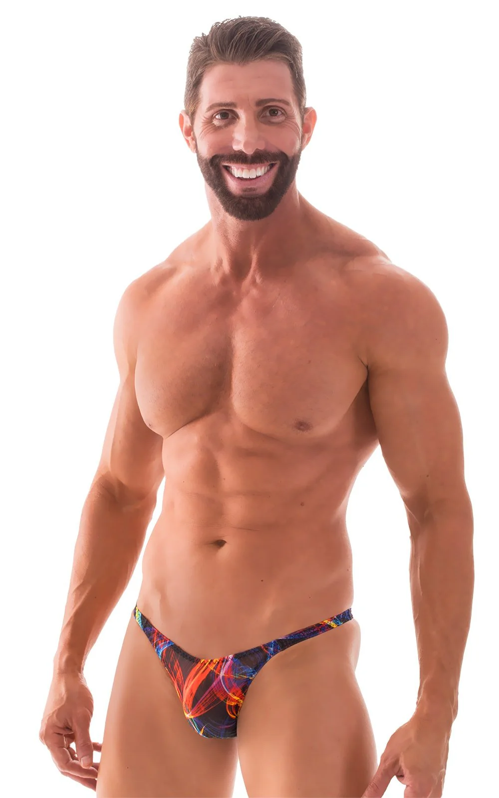 M54 - Mens Classic Rio Bikini - Tan Through - Image 13
