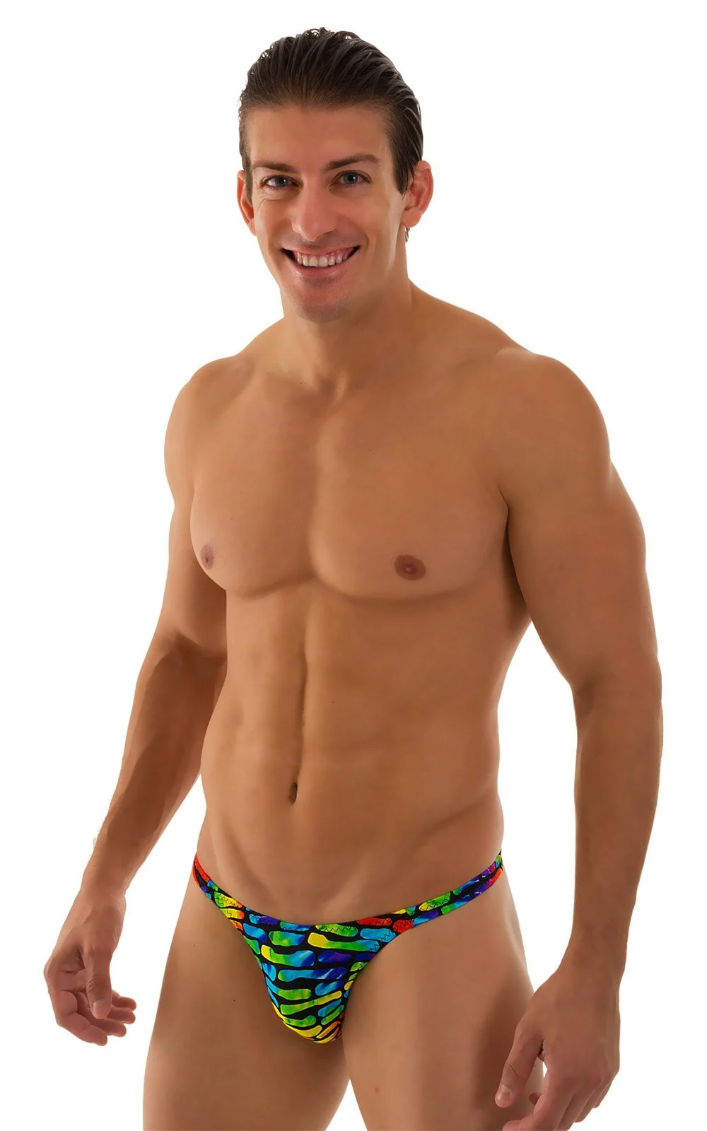 M54 - Mens Classic Rio Bikini - Tan Through - Image 17