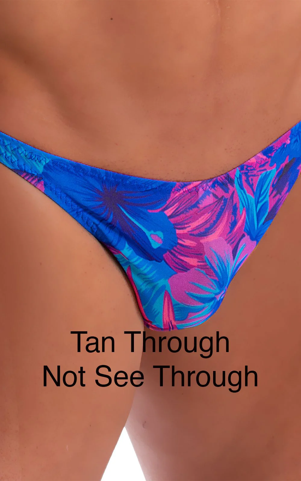 M54 - Mens Classic Rio Bikini - Tan Through - Image 5