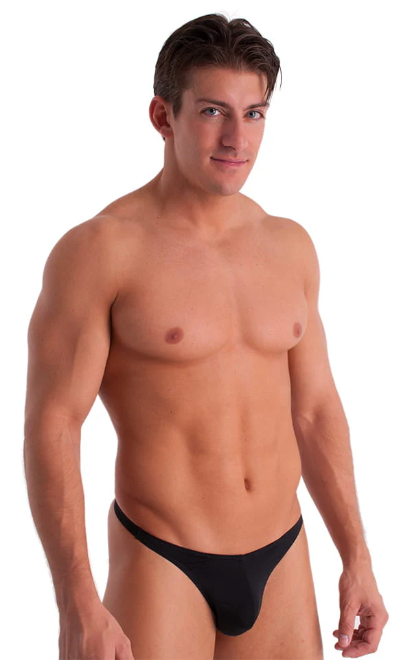 M67 - Mens Classic T Back Thong - Solid Sheer Semi Sheer - Image 11