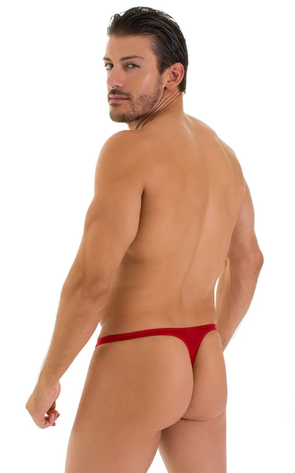 M67 - Mens Classic T Back Thong - Solid Sheer Semi Sheer - Image 27