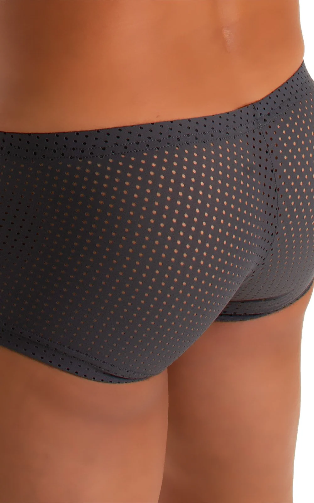 M61 - Mens Low Square Cut Swim Trunks - Mesh - Image 4