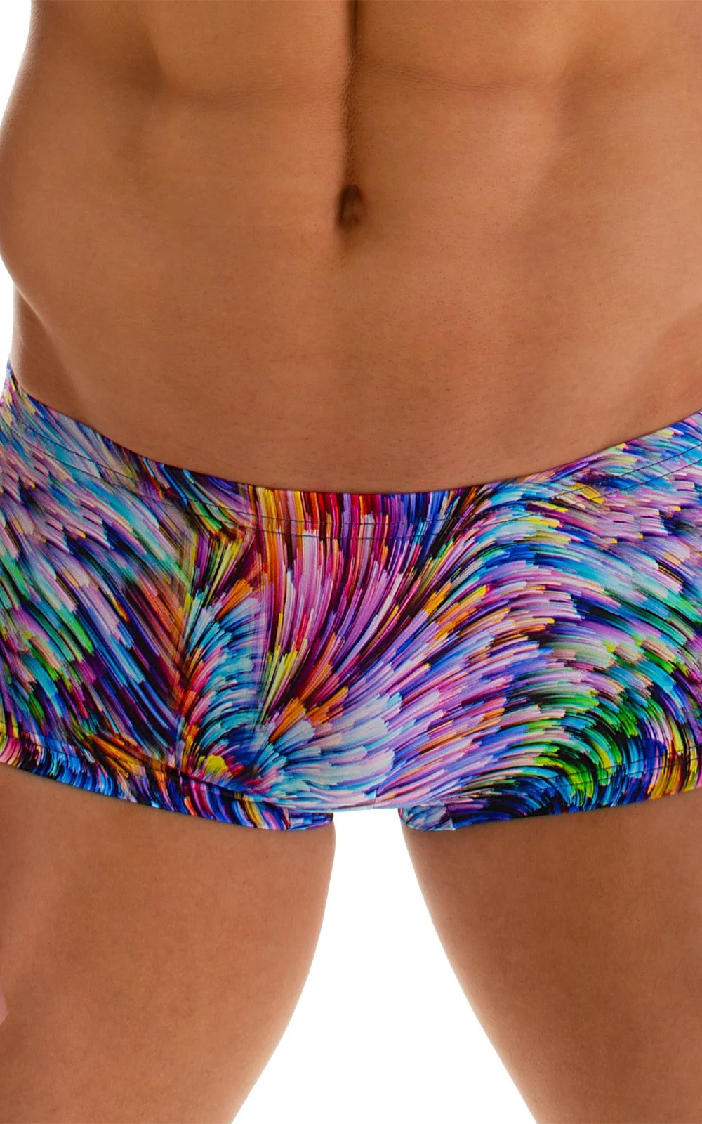 M61 - Mens Low Square Cut Swim Trunks - Prints - Image 10