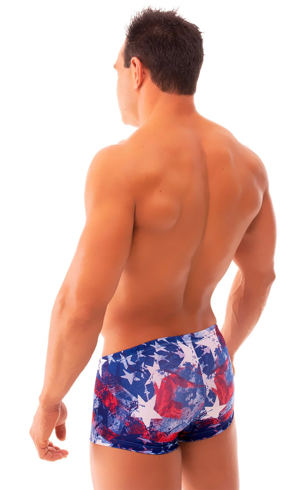 M61 - Mens Low Square Cut Swim Trunks - Prints - Image 13