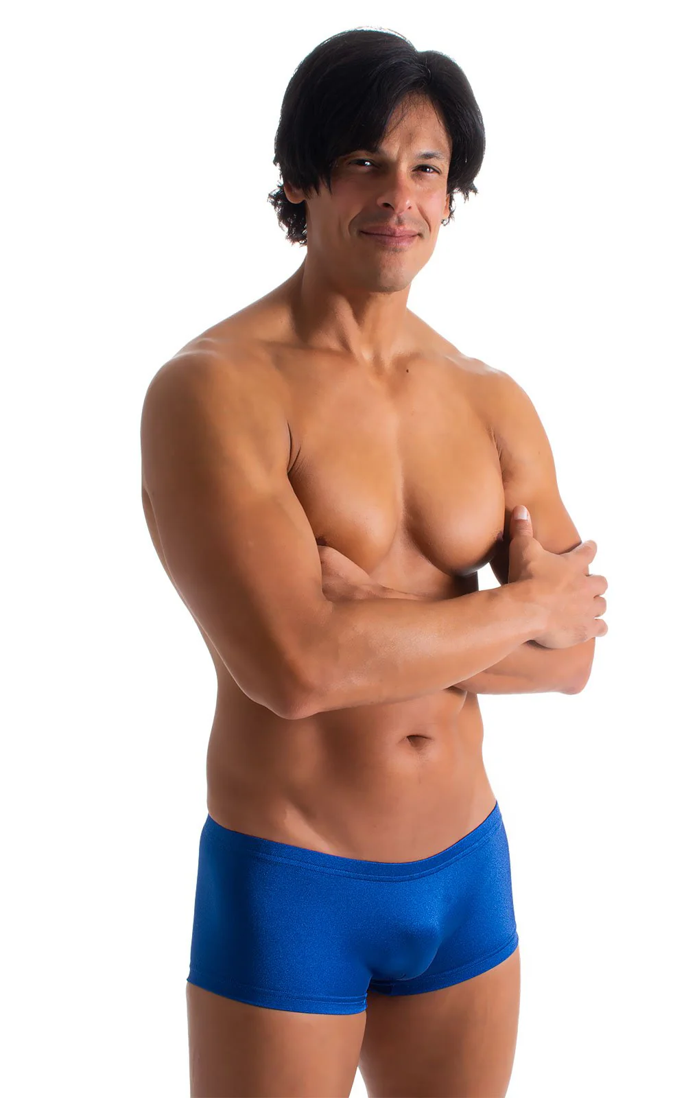 M61 - Mens Low Square Cut Swim Trunks - Solids - Image 19