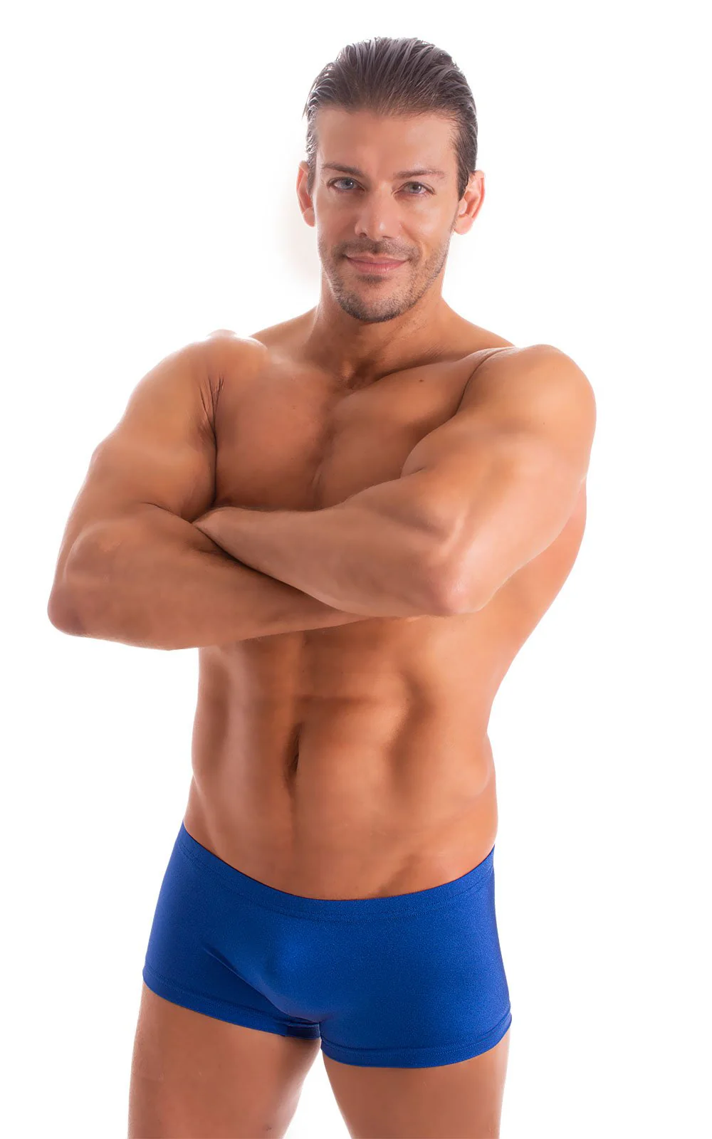 M61 - Mens Low Square Cut Swim Trunks - Solids - Image 22