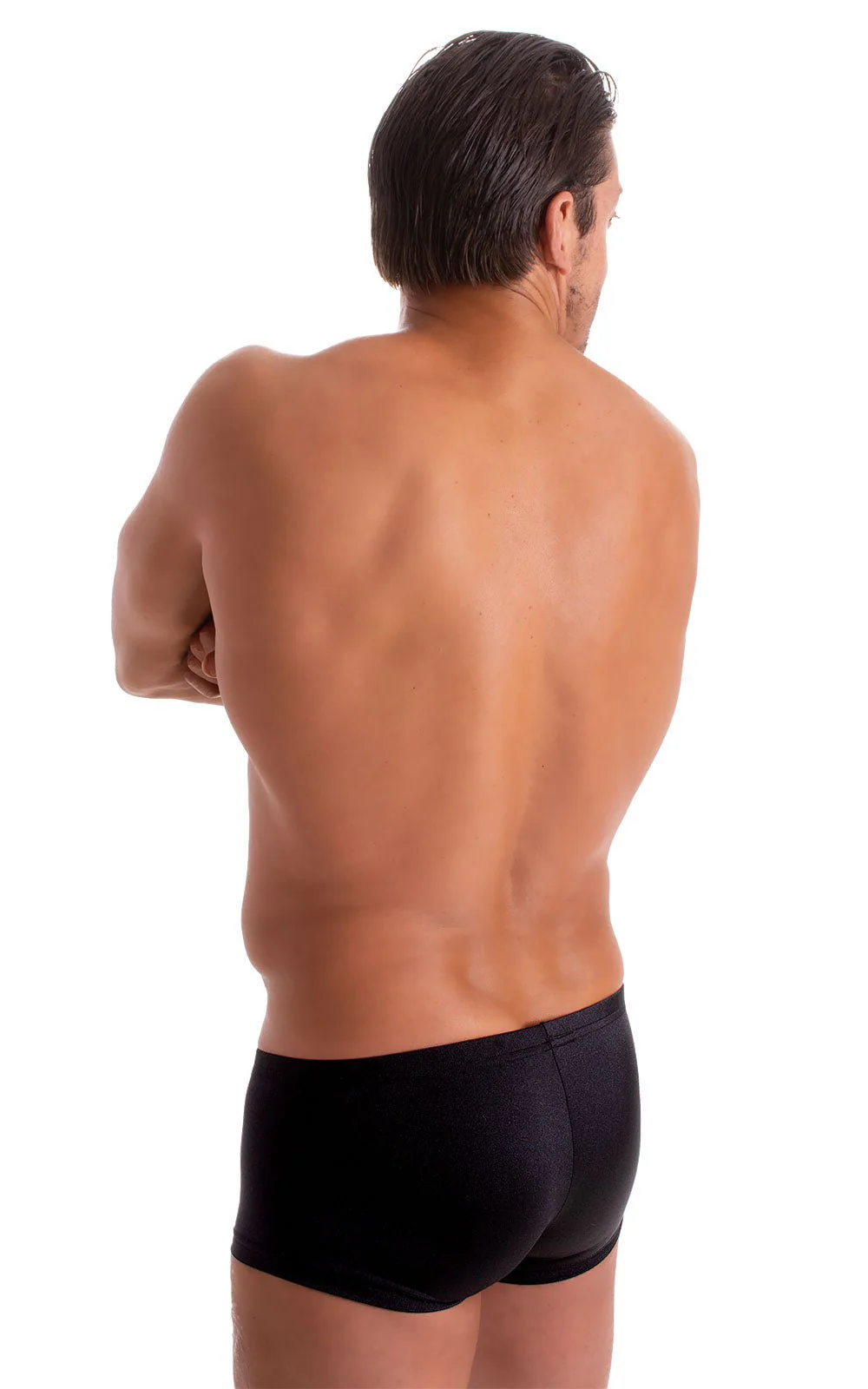 M61 - Mens Low Square Cut Swim Trunks - Solids - Image 9