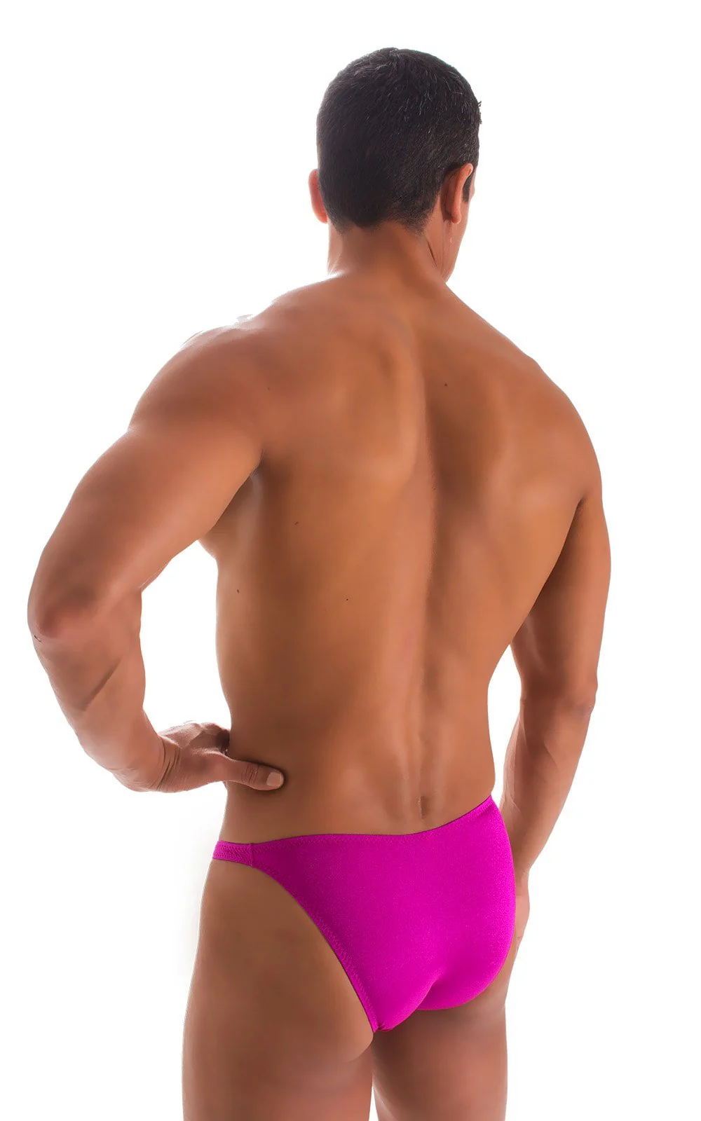 M74 - Mens Micro Pouch Full Back Bikini - Solids - Image 12