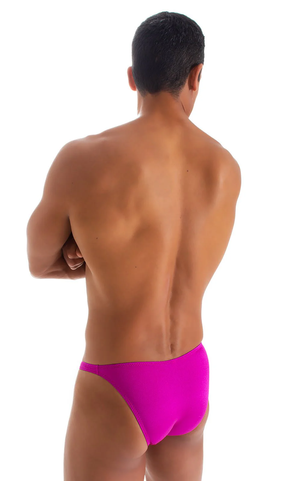 M74 - Mens Micro Pouch Full Back Bikini - Solids - Image 16