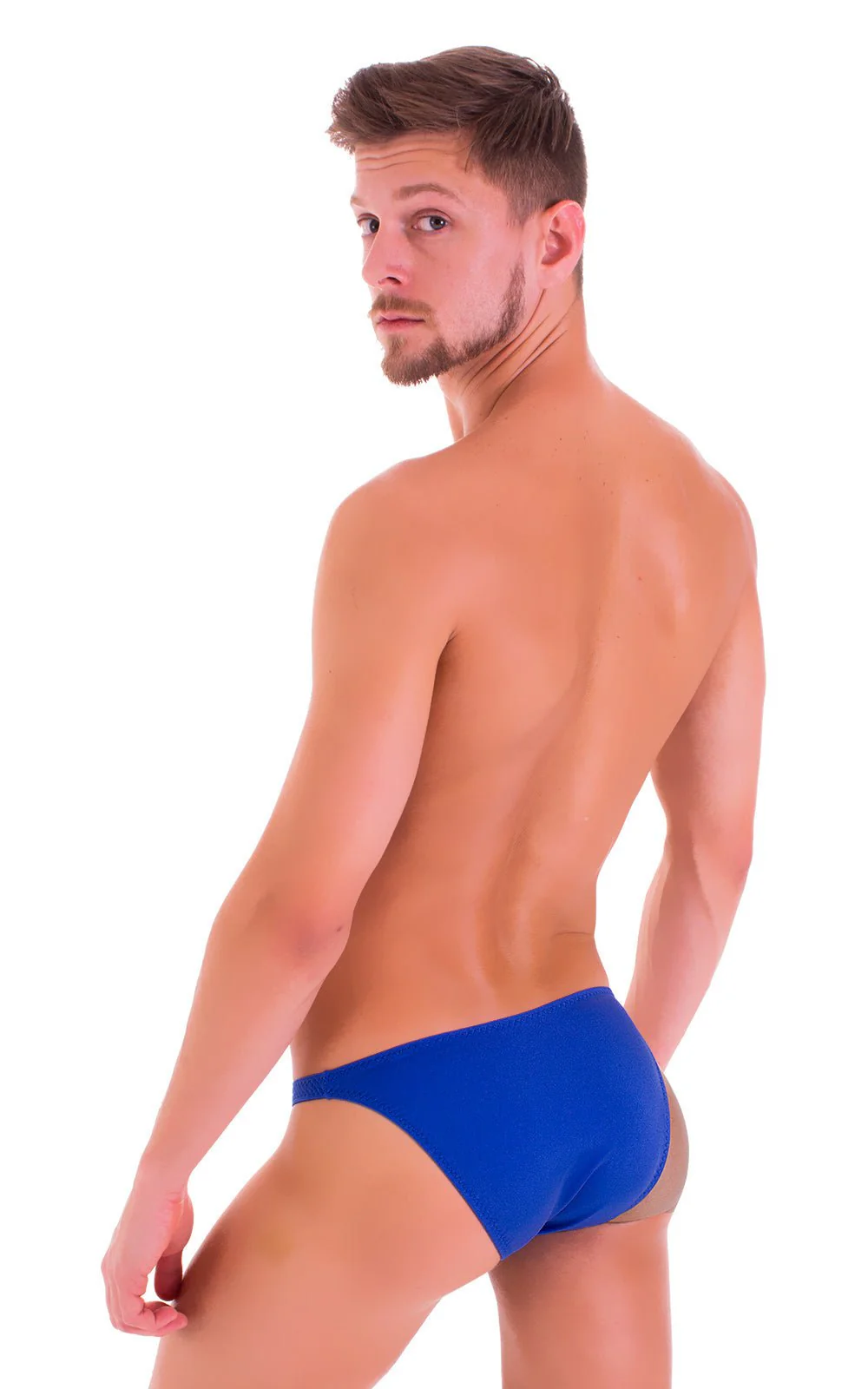 M74 - Mens Micro Pouch Full Back Bikini - Solids - Image 20