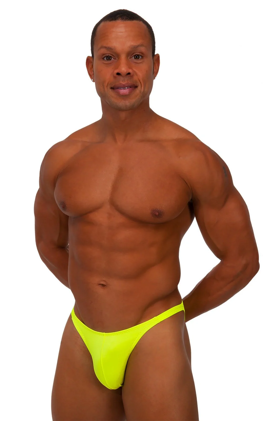 M63POS - Mens Posing Suit   Competition Bikini Cut - Solids - Image 6