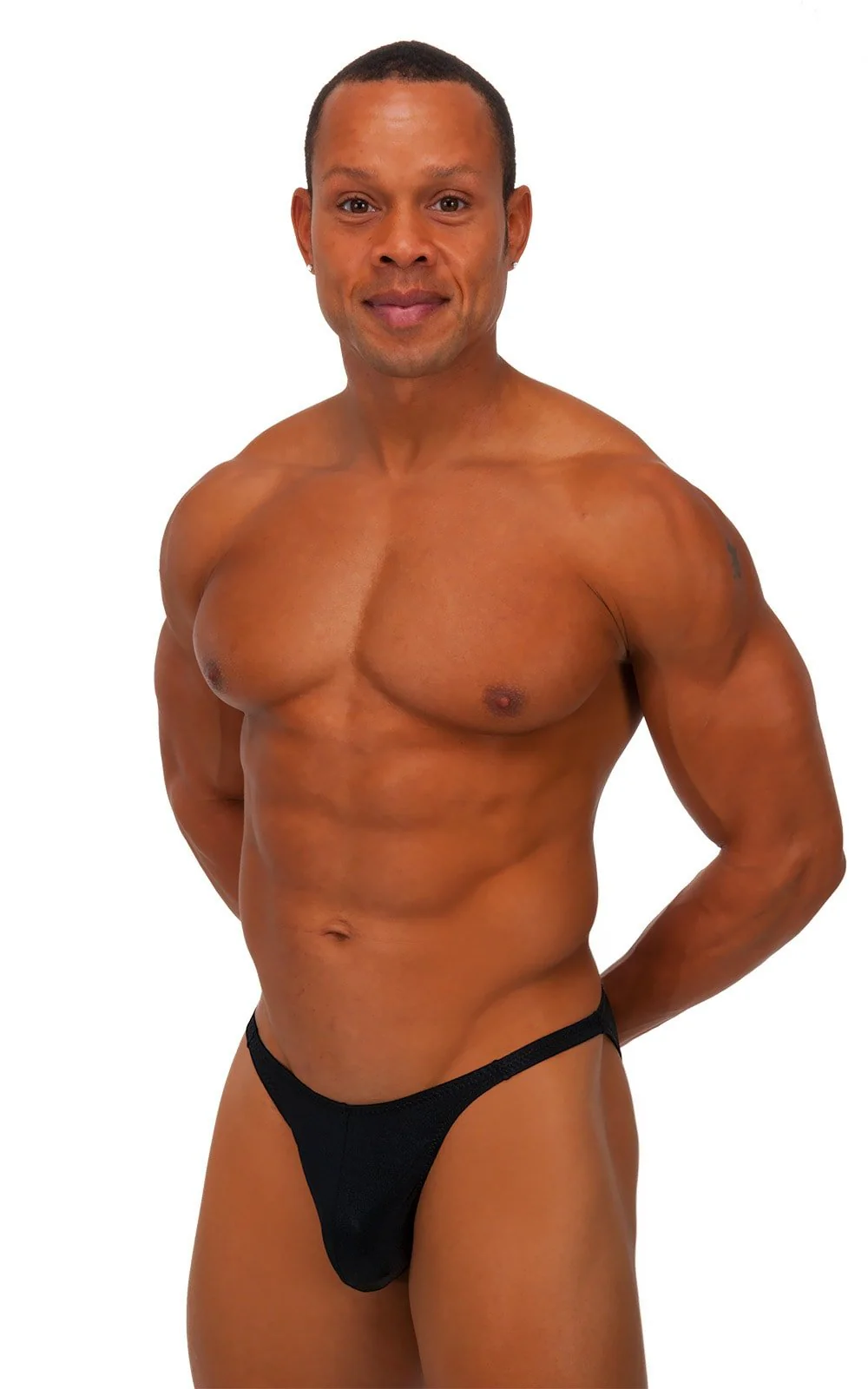 M63POS - Mens Posing Suit   Competition Bikini Cut - Solids - Image 9