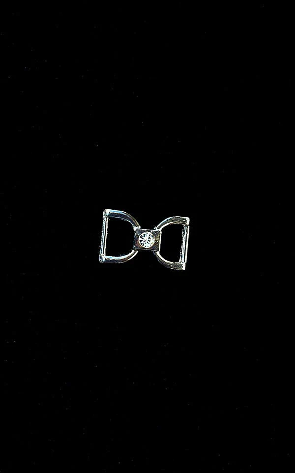 T21CN101S - Womens Brazilian Triangle Bikini Top with Silver Ornaments - Solids - Image 5